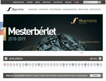 Tablet Screenshot of filharmoniabp.hu